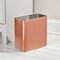 mDesign Metal 2.4 Gallon Bathroom Trashcan Wastebasket Garbage Bin